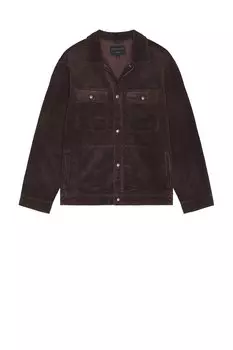 Рубашка кастлфорд Allsaints, пурпурный