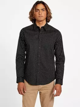 Рубашка Kay Geo с длинными рукавами Guess Factory, черный