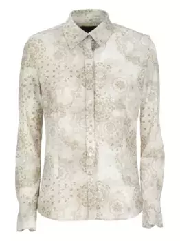 Рубашка Kazar Wom с длинными рукавами и принтом RRD, нейтральный