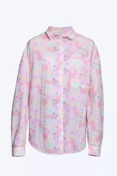 Рубашка Kennedy Floral-Poplin Shirt, светло-розовый с цветочным принтом for Love & Lemons
