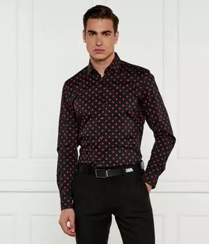 Рубашка Кенно Regular fit Hugo, черный