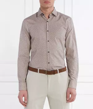 Рубашка Кенно Slim fit Hugo, желтый