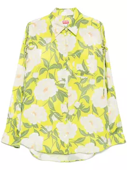 Рубашка Kenzo «Kenzo Peonies», зеленый