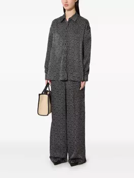 Рубашка Kenzo с геометрическим узором, черный