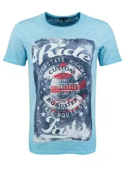 Рубашка Key Largo Fast, цвет Sky blue/Blue denim