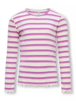 Рубашка KIDS ONLY с длинными рукавами "KOGEVIG L/S RIB TOP JRS", розовый