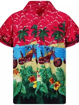 Рубашка King Kameha Bike, розовый