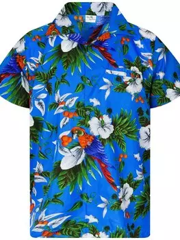 Рубашка King Kameha Cherryparrot, синий