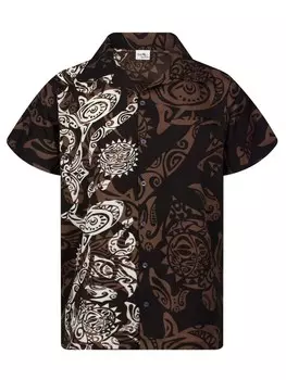 Рубашка King Kameha Maori Wedding, коричневый