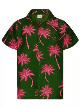Рубашка King Kameha Palmshadow, зеленый