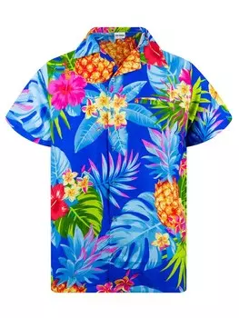 Рубашка King Kameha Pineapple, синий