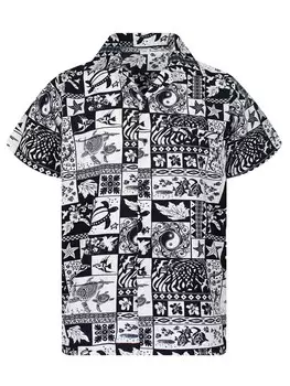 Рубашка King Kameha Puzzle, черный