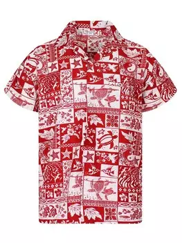 Рубашка King Kameha Puzzle, красный