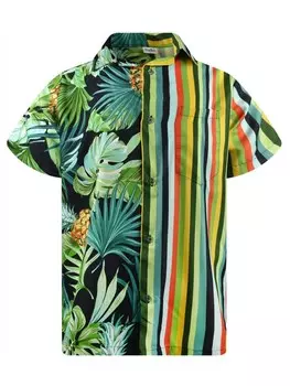 Рубашка King Kameha Stripes, зеленый