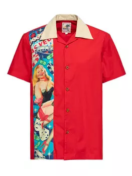 Рубашка King Kerosin Panel Pin Up Las Vegas, красный