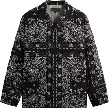 Рубашка Kith 101 Vintage Floral Bandana Long-Sleeve Thompson 'Black', черный