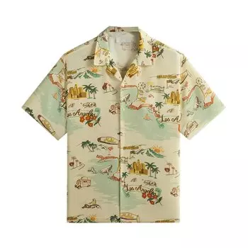 Рубашка Kith La Thompson Camp Collar Shirt, желтый