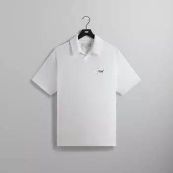 Рубашка Kith Micro Waffle Drew Polo, белый