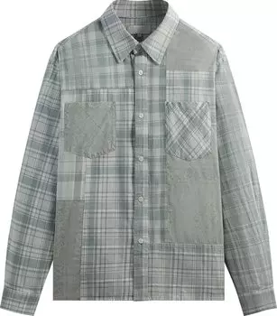 Рубашка Kith Patchwork Jaydin Buttondown 'Palais', зеленый