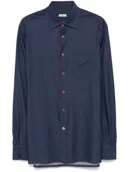 Рубашка Kiton Nerano, синий