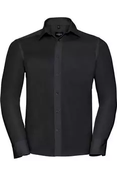 Рубашка классическая Russell Collection Ultimate с длинными рукавами, черный