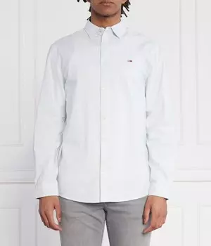 Рубашка классическая Tommy Jeans Oxford, синий