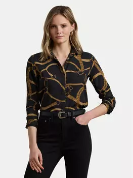 Рубашка классического кроя 200970823001 Lauren Ralph Lauren, черный
