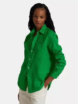 Рубашка классического кроя 211970730009 Polo Ralph Lauren, зеленый