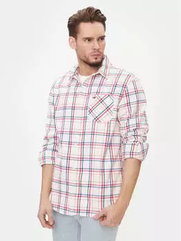 Рубашка классического кроя Tommy Jeans, бежевый