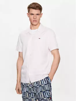 Рубашка классического кроя Tommy Jeans, розовый