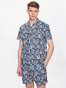 Рубашка классического кроя Tommy Jeans, синий