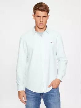 Рубашка классического кроя Tommy Jeans, зеленый