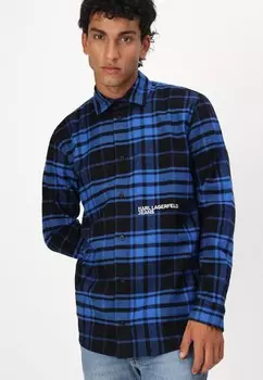 Рубашка KLJ REGULAR CHECK SHIRT Karl Lagerfeld Jeans, синий