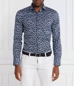 Рубашка koey Regular fit Hugo, синий