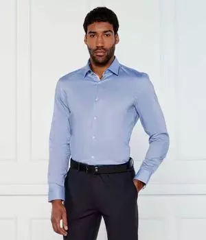 Рубашка koey Slim fit Hugo, синий