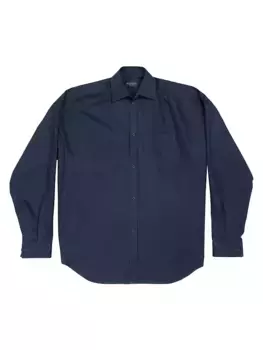 Рубашка-кокон Balenciaga, синий