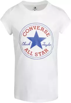 Рубашка Конверс с короткими рукавами "- для детей" Converse, белый