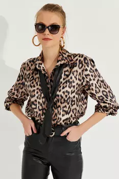 Рубашка - Коричневая - Классический крой Cool & Sexy, коричневый