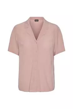 Рубашка - Коричневая - Классический крой PIECES, коричневый