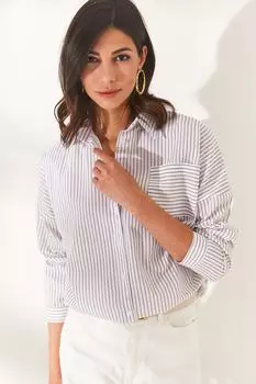 Рубашка - Коричневая - Oversize Olalook, коричневый