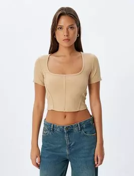 Рубашка Koton, бежевый