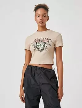 Рубашка Koton, бежевый