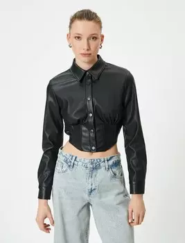 Рубашка Koton Blouse, черный
