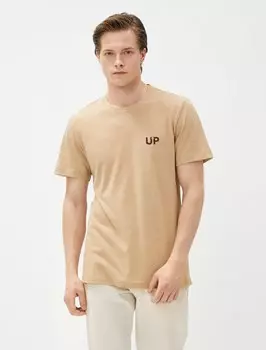 Рубашка Koton, цвет Beige/Camel