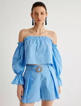 Рубашка Koton, цвет Blue/Pastel blue