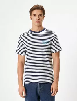 Рубашка Koton, цвет Navy/Azure