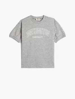 Рубашка Koton, пятнистый серый