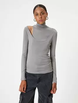 Рубашка Koton, серый