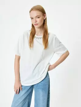 Рубашка Koton, светло-бежевый