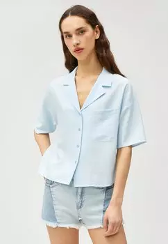 Рубашка Koton, светло-синий